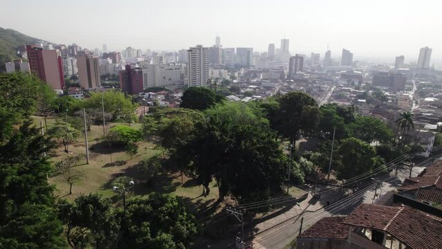 Cali cityscape, Colombia in South America_forward shot