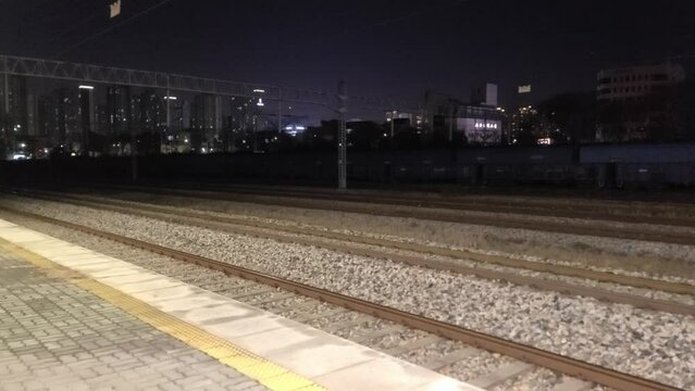 Train station at Osong Korea.
Mugunghwa Train station.