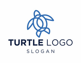 Logo about Turtle on a white background. created using the CorelDraw application.