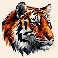 Tiger Polygon Art