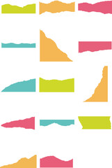 Ripped Paper Elements Set