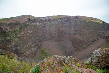Crater of Vesuvius in Italy