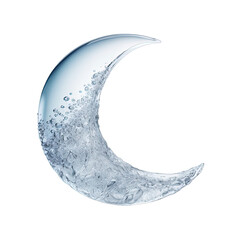 Moon Shape made from Ice