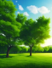 Fototapeta premium peaceful landscape photo.