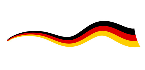 germany flag ribbon - obrazy, fototapety, plakaty
