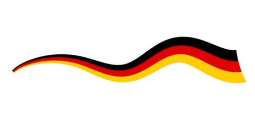 Fotobehang germany flag ribbon © Khoiril