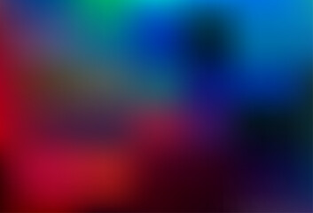 Dark Blue, Red vector blurred bright template.