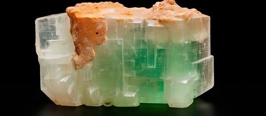 Colombian calcite with emerald crystal.