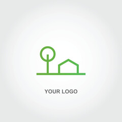 simple residence logo