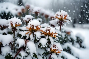 snow covered branches