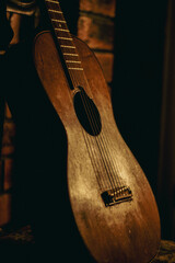 Vintage German Parlor Acoustic Guitar