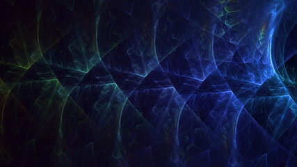 3D manual rendering abstract technology fractal background