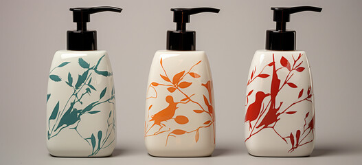 Create a PNG of a stylish soap dispenser, perfect for promoting a specific product or adding a decorative touch.