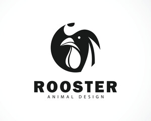 head rooster logo design creative ,business food farm emblem © Khusniyawati