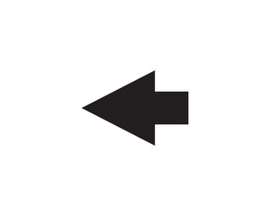 Left arrow icon design illustration
