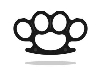 Brass Knuckle icon vector illustration element for gansters or mafia vintage logo design