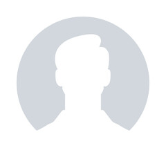 Man avatar profile picture. Vector illustration eps10