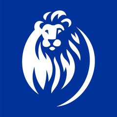 Lion Head Vector Logo Design Template