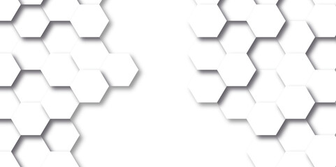 Background of abstract 3d hexagon. modern abstract vector polygonal pattern. Futuristic abstract honeycomb technology white background. Luxury white hexagon pattern. - obrazy, fototapety, plakaty
