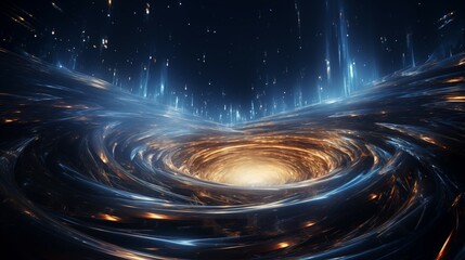 Obraz premium Stellar Chronology in Cosmic Whirlwind