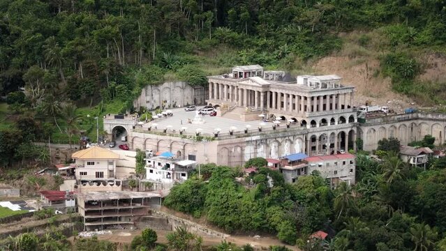 Static aerial. Temple of Leah. Cebu city.
