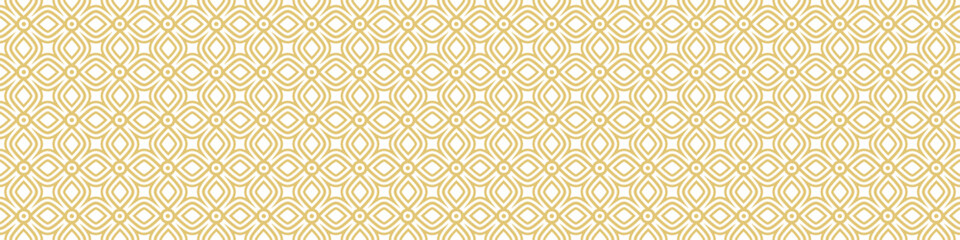 Seamless gold pattern on a white background. Golden weave. Illustration for backgrounds, banners, advertising and creative design