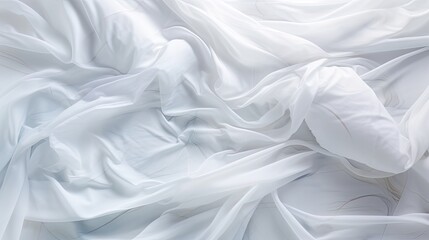 Obraz premium White Bedding Sheets And Pillow Background
