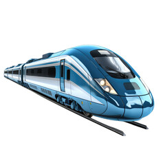 Naklejka premium high speed electric train transparent background