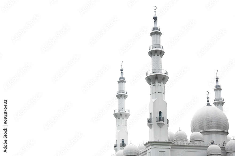 Poster the dome and minaret of the mosque