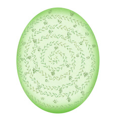 Grüne Ostereier mit muster, Ostern Hase und Ostereier Wasser Farben,illustration