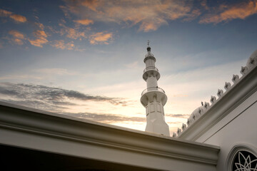Obraz premium The minaret of the mosque