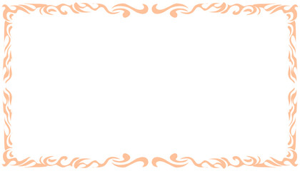 Abstract background illustration with peach fuzz pantone colour frame. Perfect for wallpaper, background, poster, banner, book cover 