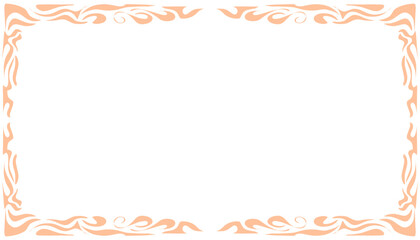 Abstract background illustration with peach fuzz pantone colour frame. Perfect for wallpaper, background, poster, banner, book cover 