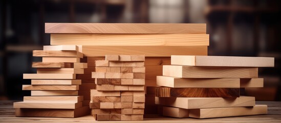 Choose suitable wood material from stockpile for new joinery projects.