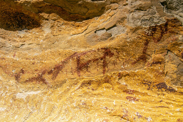 Discovering the Ancient Red Ochre Paintings on the Stones of Jebel Ousselat in Central Tunisia