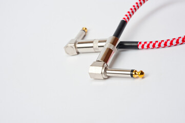 Jack cord for guitar and connection of various musical devices, pedals, amplifier and so on.