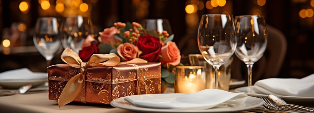 A refined table arrangement complete with a reserved sign for a fine dining experience.