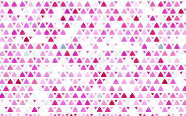 Fototapeta premium Light Pink vector seamless background with triangles.
