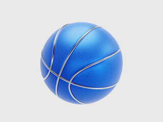 Blue basketball icon with clipping path for isolated on white background