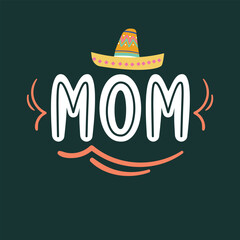 Stylish , fashionable and awesome Mom typography art and illustrator, Print ready vector  handwritten phrase Mom T shirt hand lettered calligraphic design. Mom Vector illustration bundle.