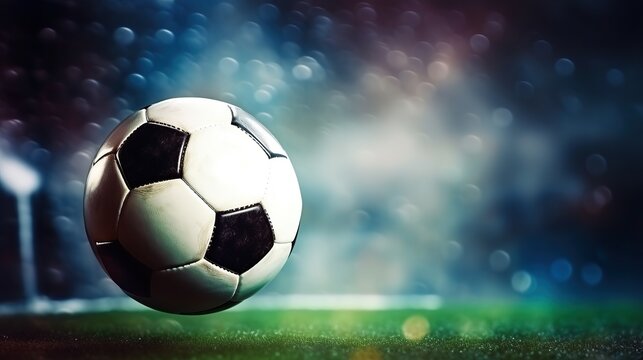 Soccer Ball Concept, Sports Background, Soccer Stadium Picture