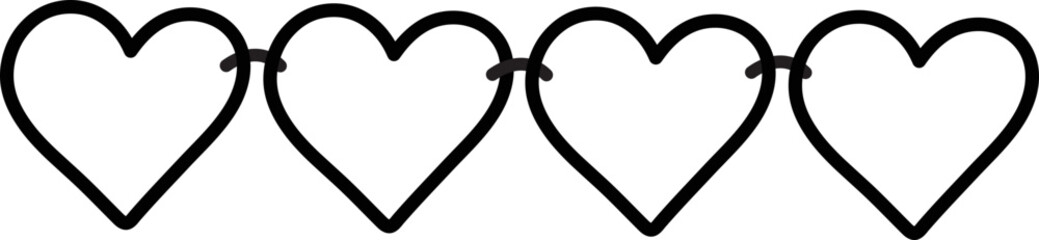 cute valentine outline