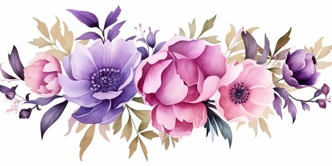 Floral background, generative Ai
