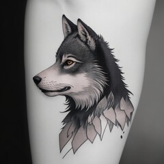 Wolf Idea tattoos minimal