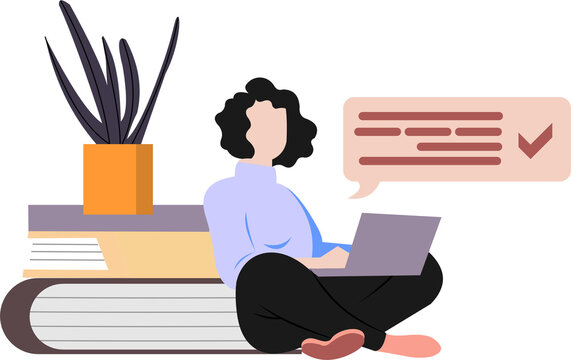 Online Elerning Illustration