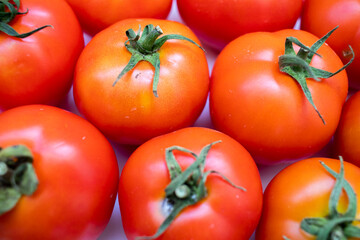 Fresh and Juicy Tomatoes. organic tomatoes background image.