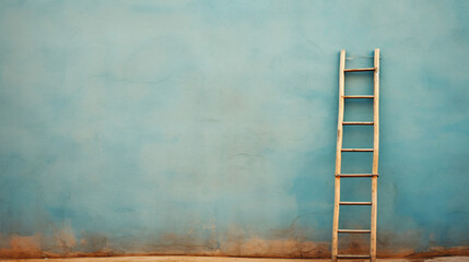 Ladder on wall