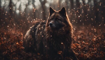 wolf in the forest