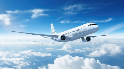 Fototapeta na wymiar travel jet airplane backgtound illustration speed flight, engine runway, pilot takeoff travel jet airplane backgtound