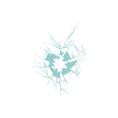 set of broken glass vector elements glass